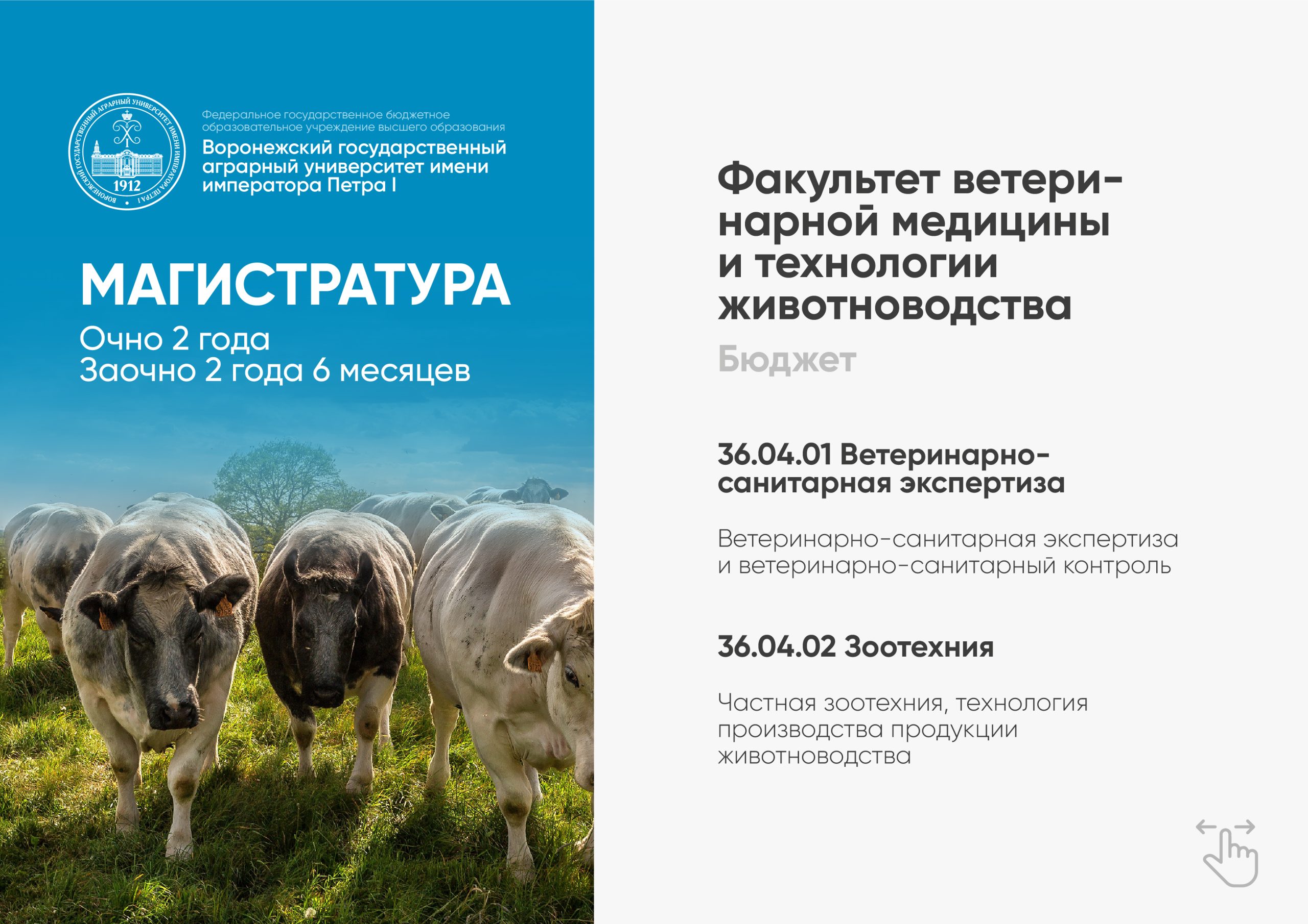 ВОРОНЕЖСКИЙ ГАУ ПРИГЛАШАЕТ В МАГИСТРАТУРУ — Новости Воронежского  государственного аграрного университета имени императора Петра I